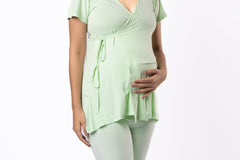 BLOCK HOP Maternity Wrap Co-Ord Set