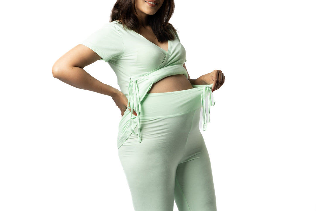 BLOCK HOP Maternity Wrap Co-Ord Set