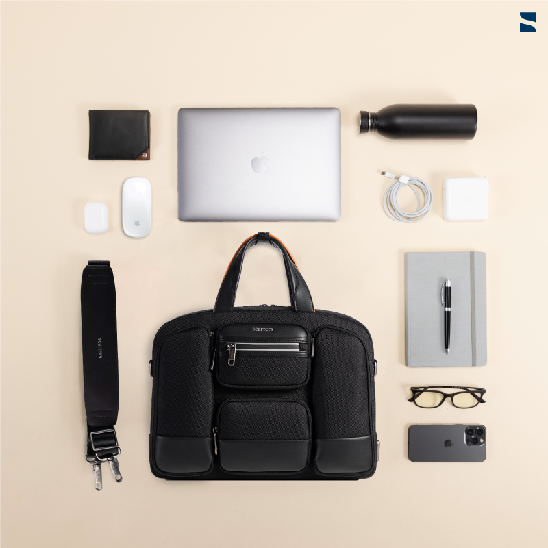 The Terminal Office Messenger Bag | Black