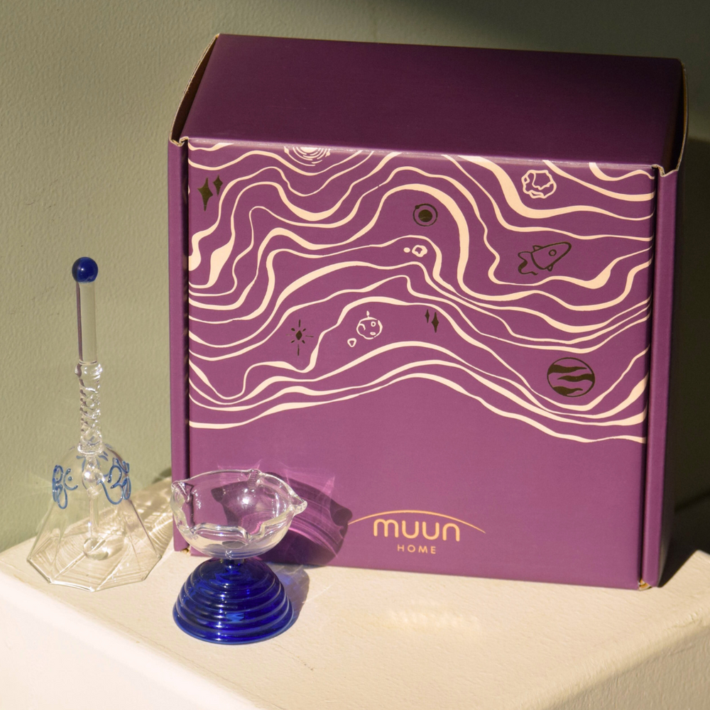 Muun Home Short Diya Gift Set - Short Diya and Ringing bell