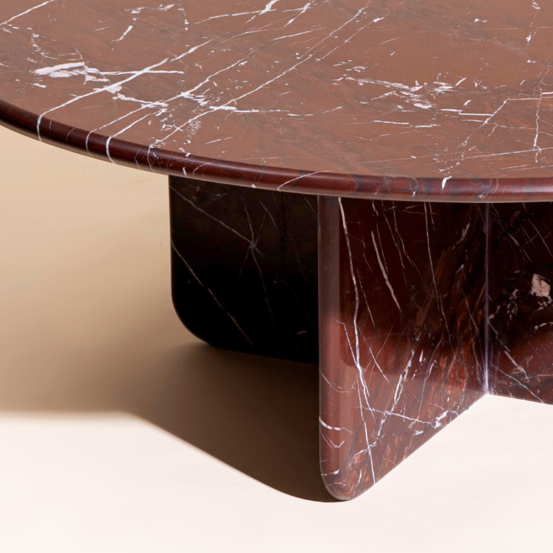 Muun Home Norge Marble Table - Rosso