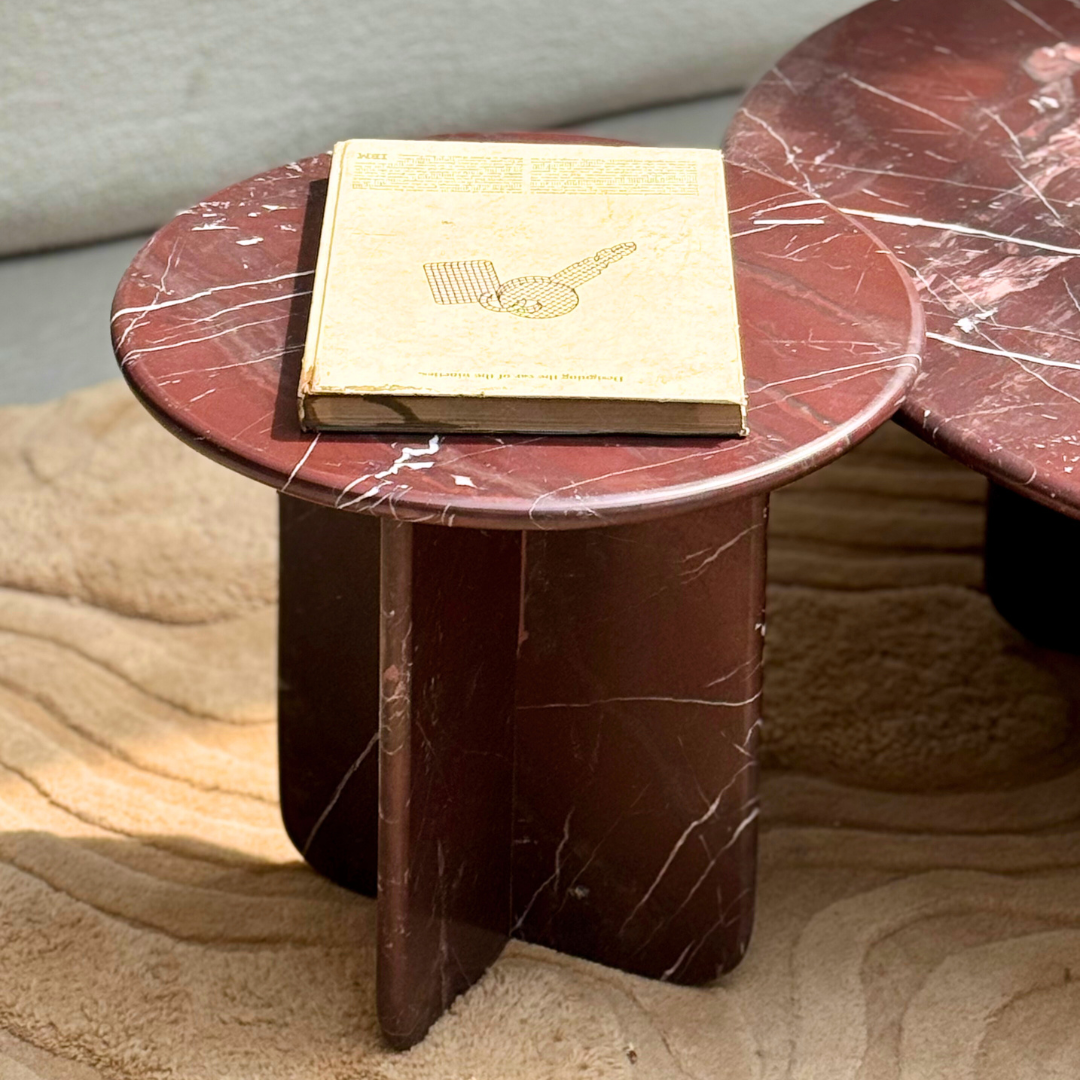 Muun Home Norge Marble Table - Rosso