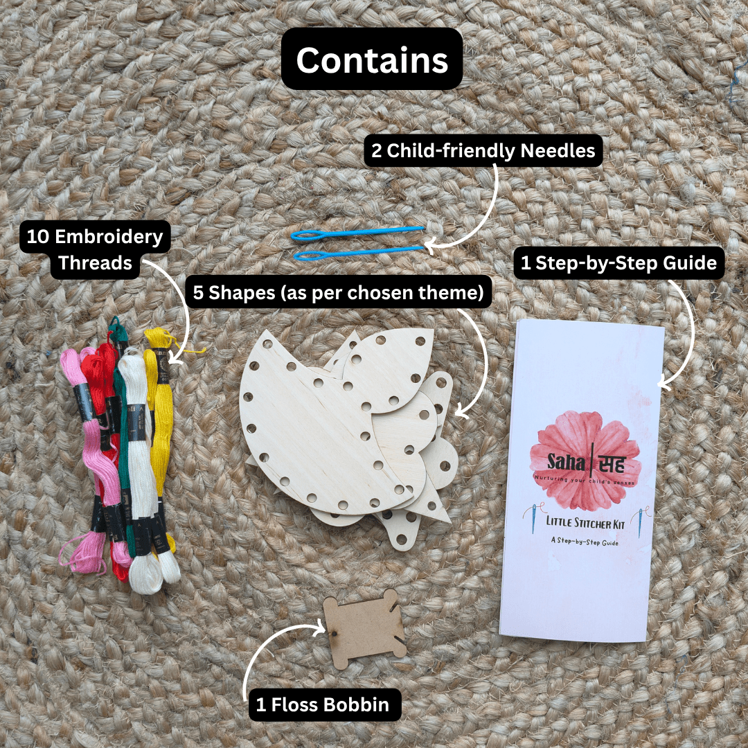 Little Stitcher Kit - Sewing Kit for Preschoolers - Suspire