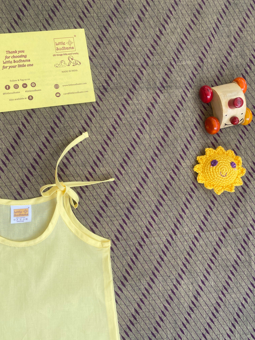 Little Sudhams Organic Cotton Newborn Baby Tank Tops (Pack of 5)