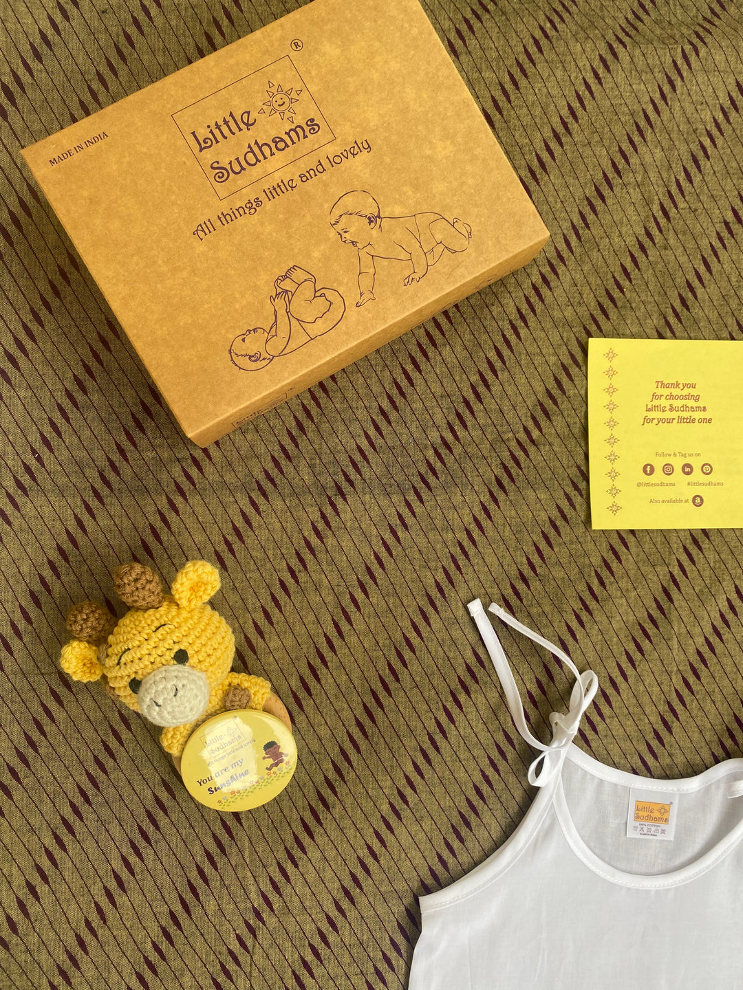 Little Sudhams Organic Cotton Newborn Baby Tank Tops (Pack of 5)