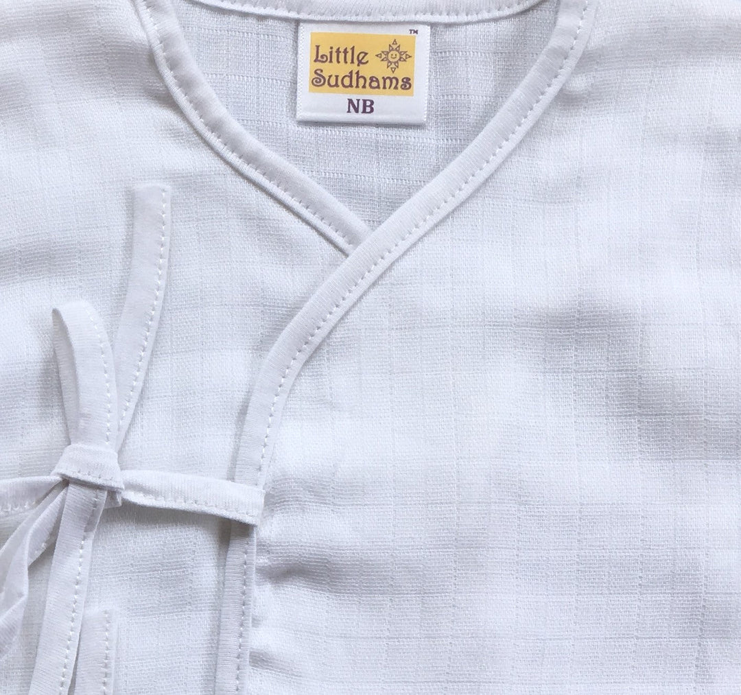 Little Sudhams Organic Cotton Muslin Sleeveless Tops (Pack of 4)