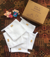 Little Sudhams Organic Cotton Muslin Wash Cloth (Pack of 5)