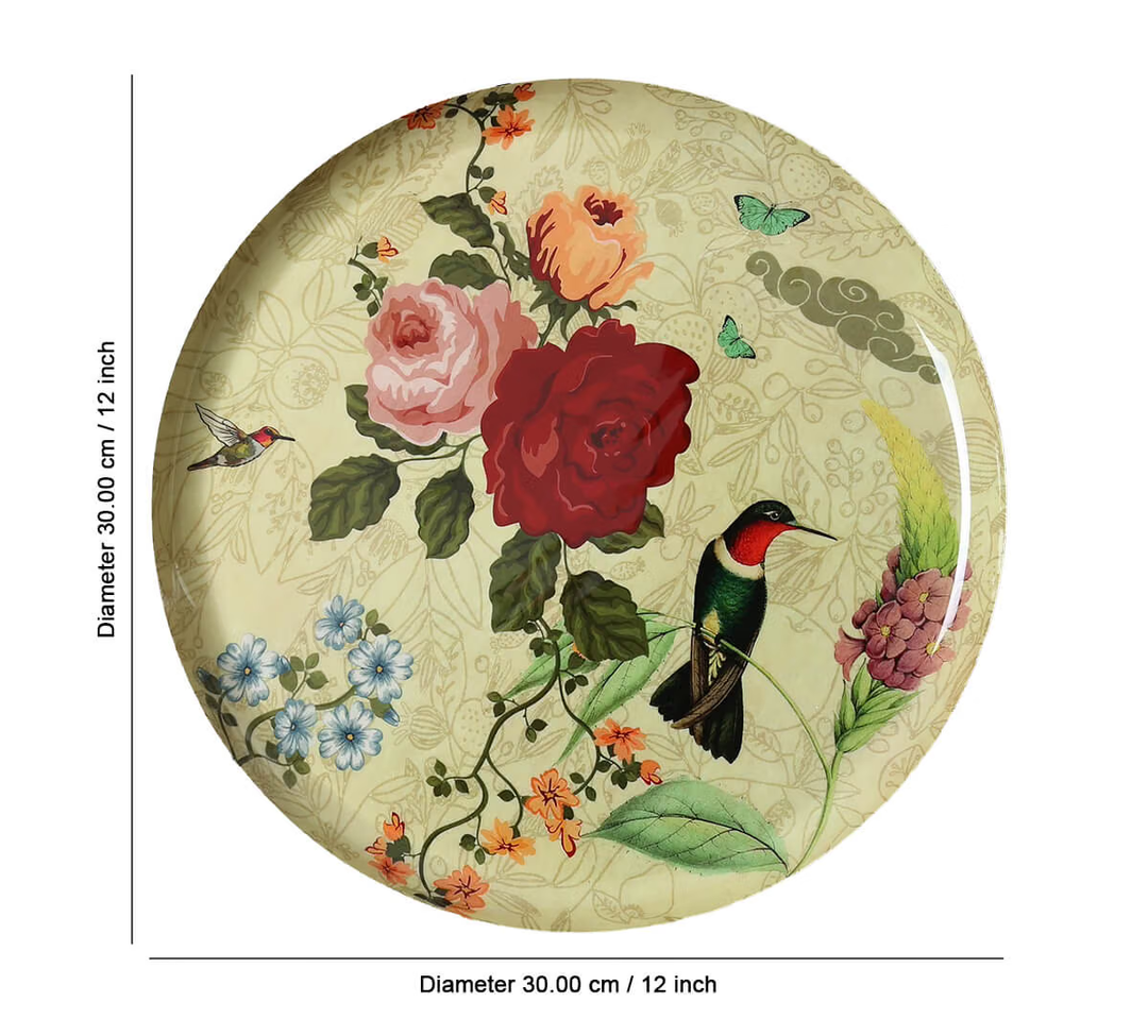 Bird Land 12" Wall Deco Plate