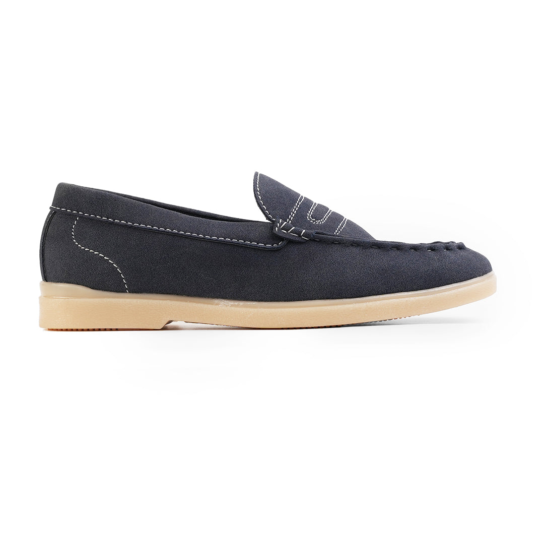 Monkstory Yacht Club Penny Stitch Loafers - Nautical Navy