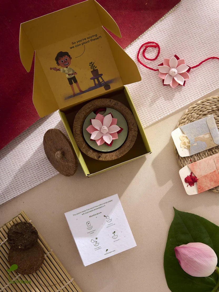 Plantables Lotus Rakhi Planting Kit