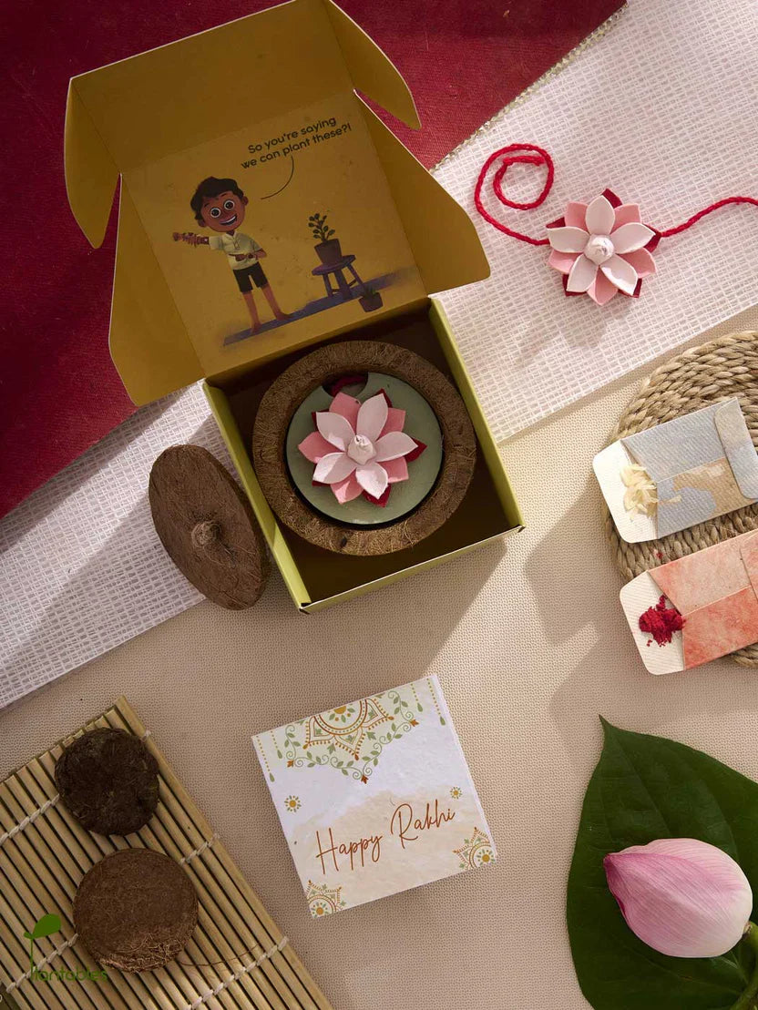 Plantables Lotus Rakhi Planting Kit
