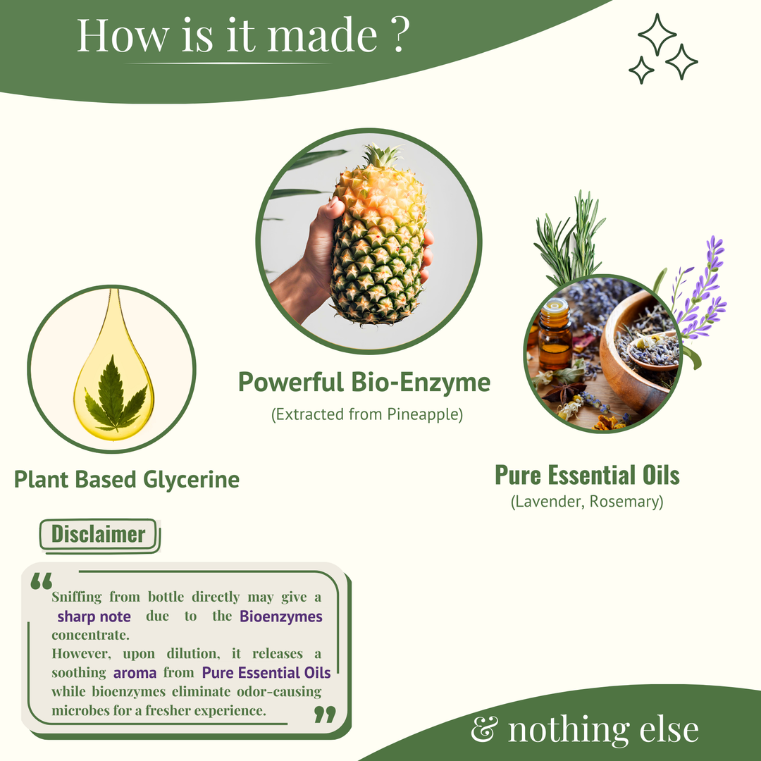 Forest Lab Natural Air Freshener | Lavender & Rosemary Pure Essential Oils | Chemical Free | Child & Pet Friendly