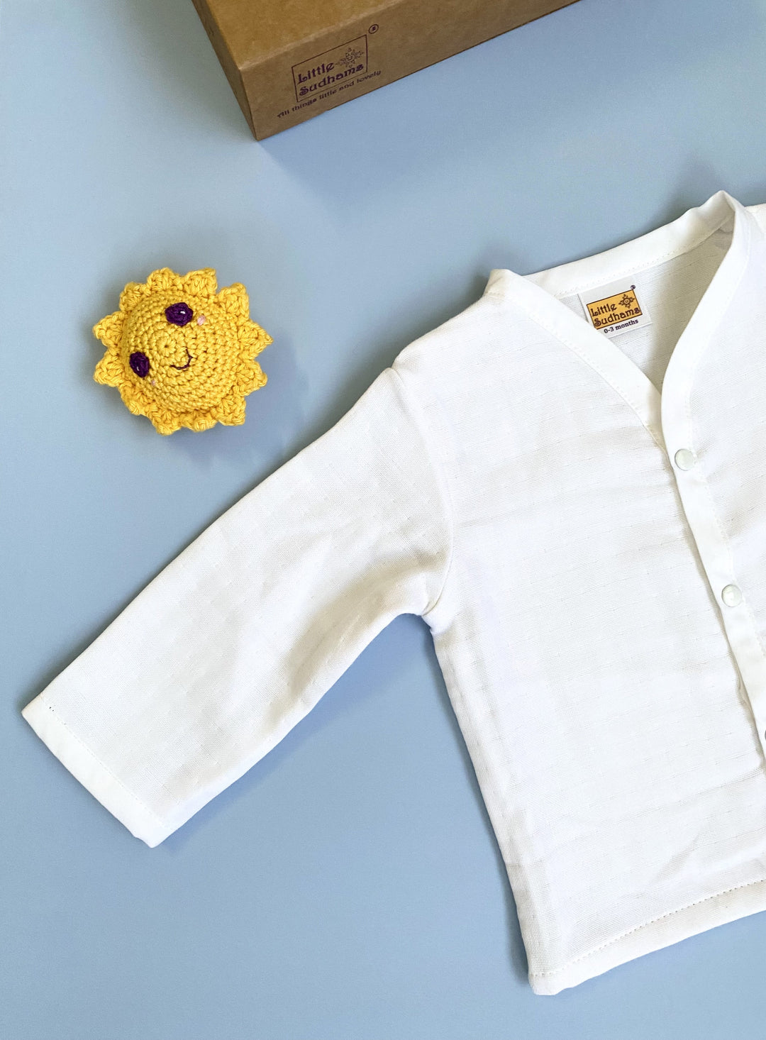 Little Sudhams Organic Cotton Muslin Baby Full-Sleeve Set