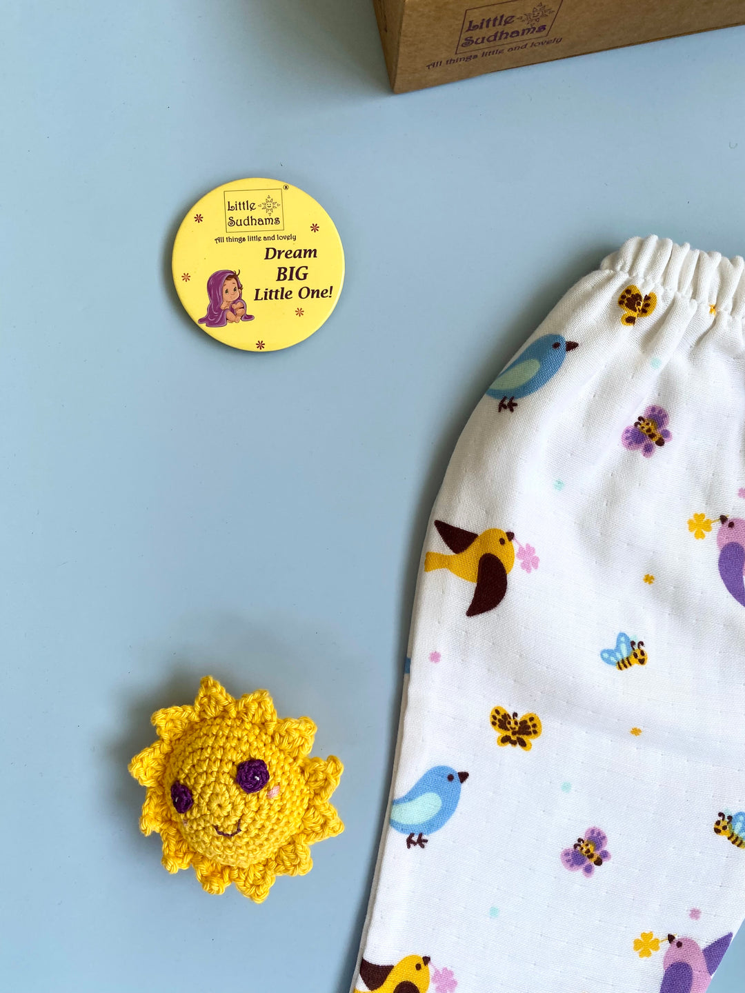 Little Sudhams Organic Cotton Muslin Baby Full-Sleeve Set