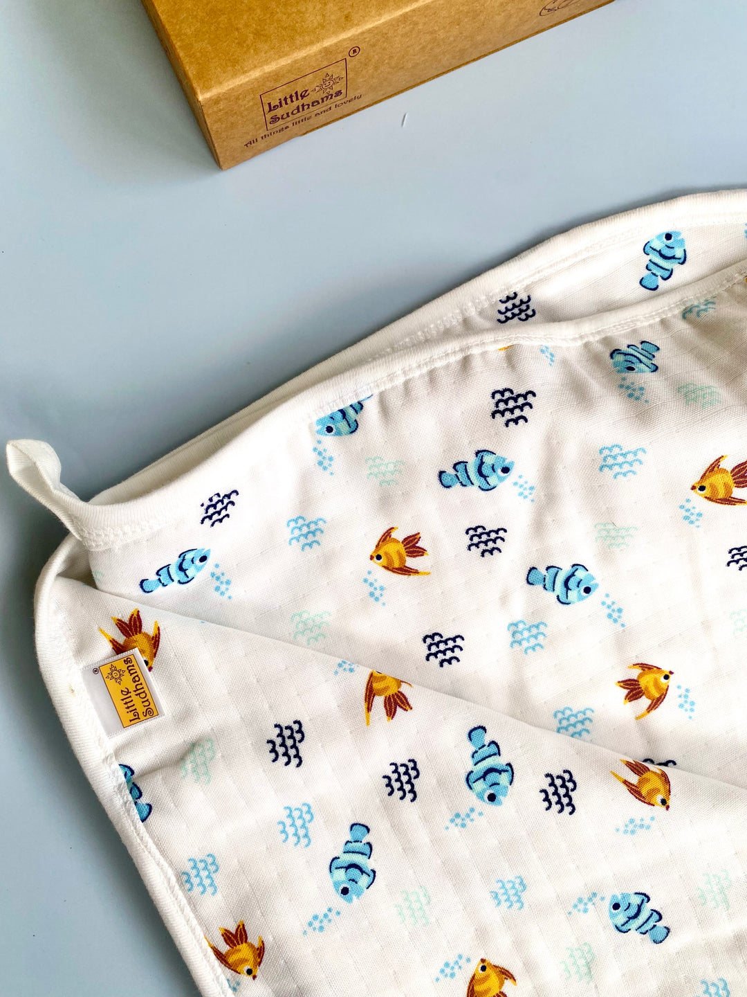 Little Sudhams Organic Cotton Muslin Baby Gift Set