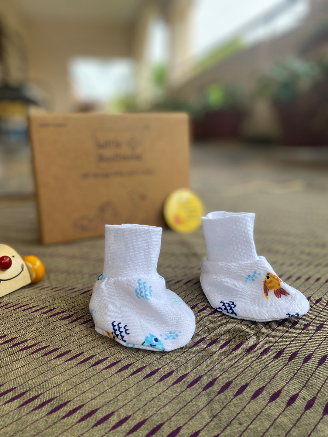 Little Sudhams Organic Cotton Muslin Baby Gift Set