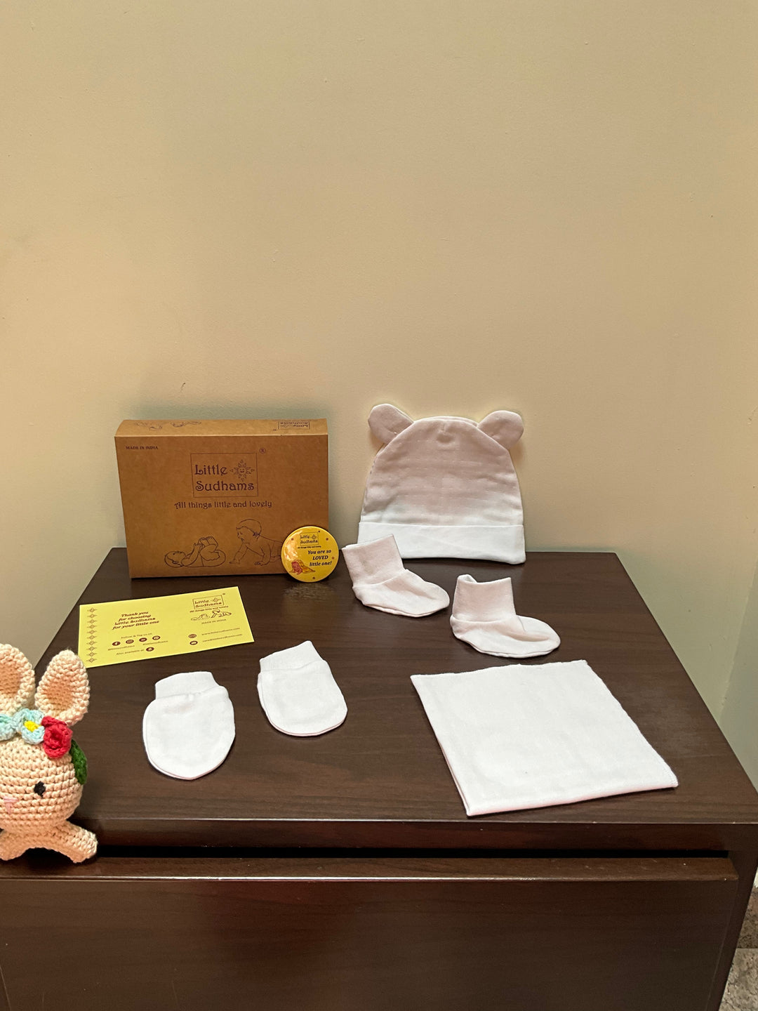 Little Sudhams Organic Cotton Muslin Baby Gift Set