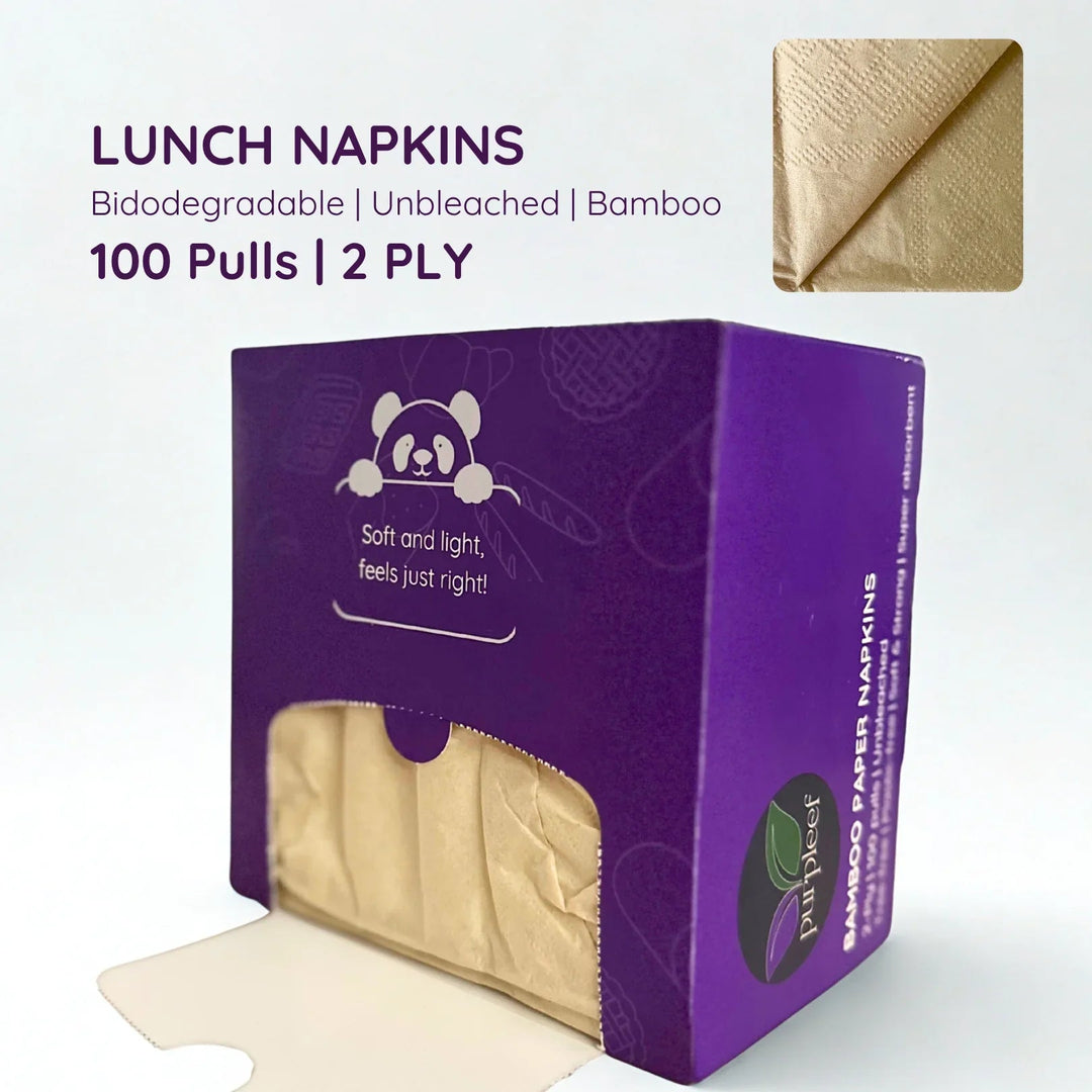 Purpleef Bamboo Napkins | TrueFiber