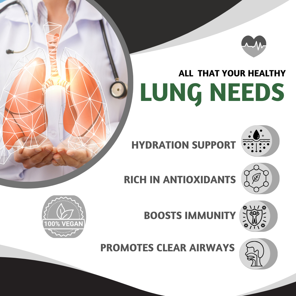Lung Detox Capsules Vitamin C & Grape Seed Extract | 60 Veg Caps