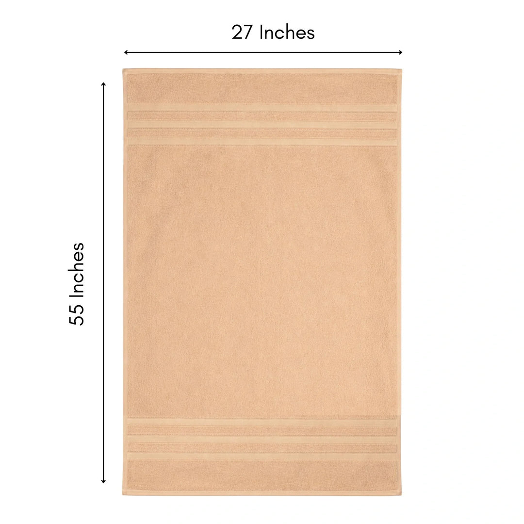 Luxuriously Soft Bamboo Bath Towel Beige