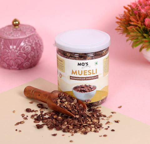 Mo's Bakery Mo's Millet Muesli Madagascar Chocolate 90% whole grain & protein rich