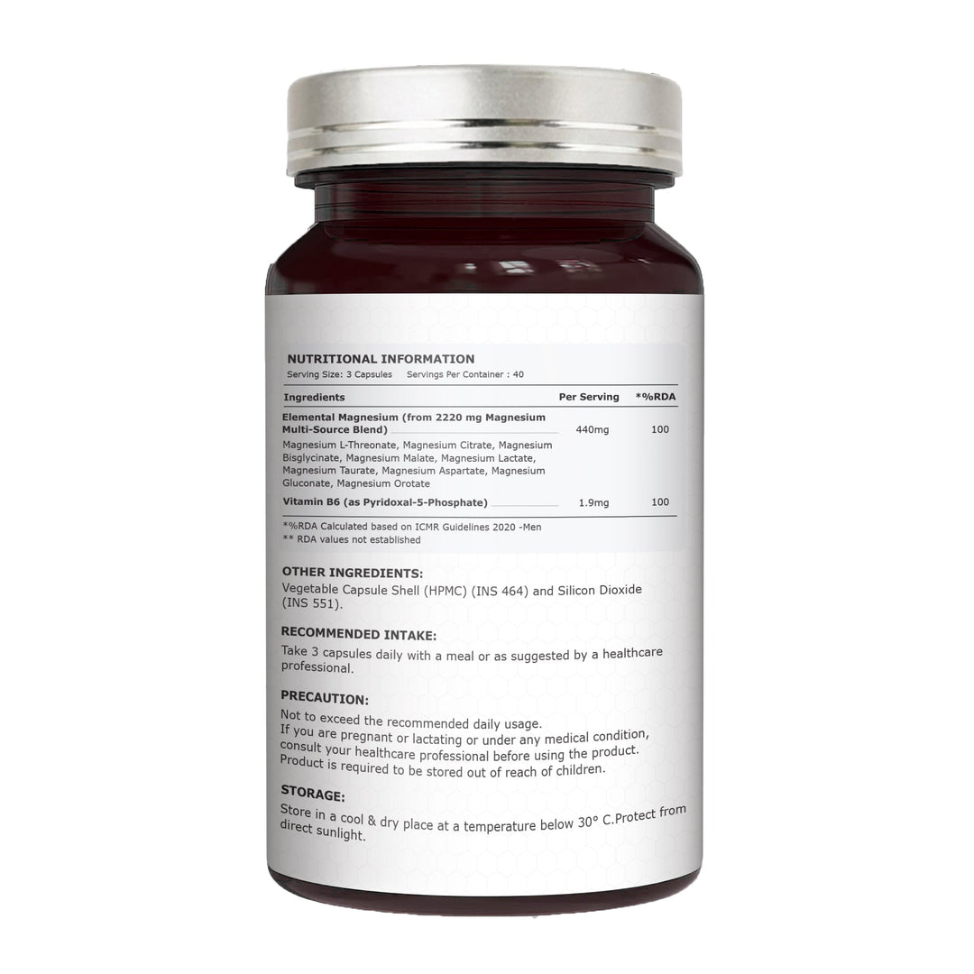 Mag 9 Pro 9-in-1 Magnesium Complex | 2222mg | Comprehensive Support | 120 Tablets