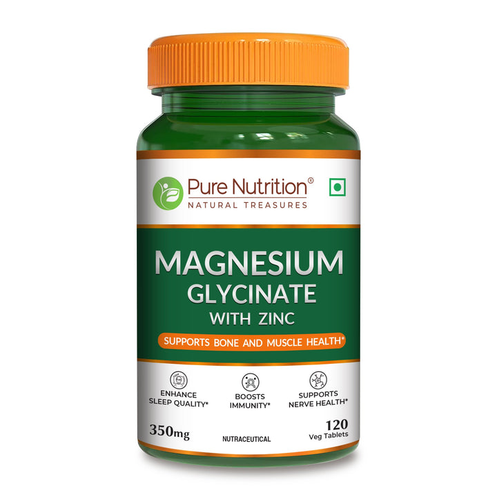 Magnesium Glycinate with Zinc – Sleep, Stress & Bone Health Tablets