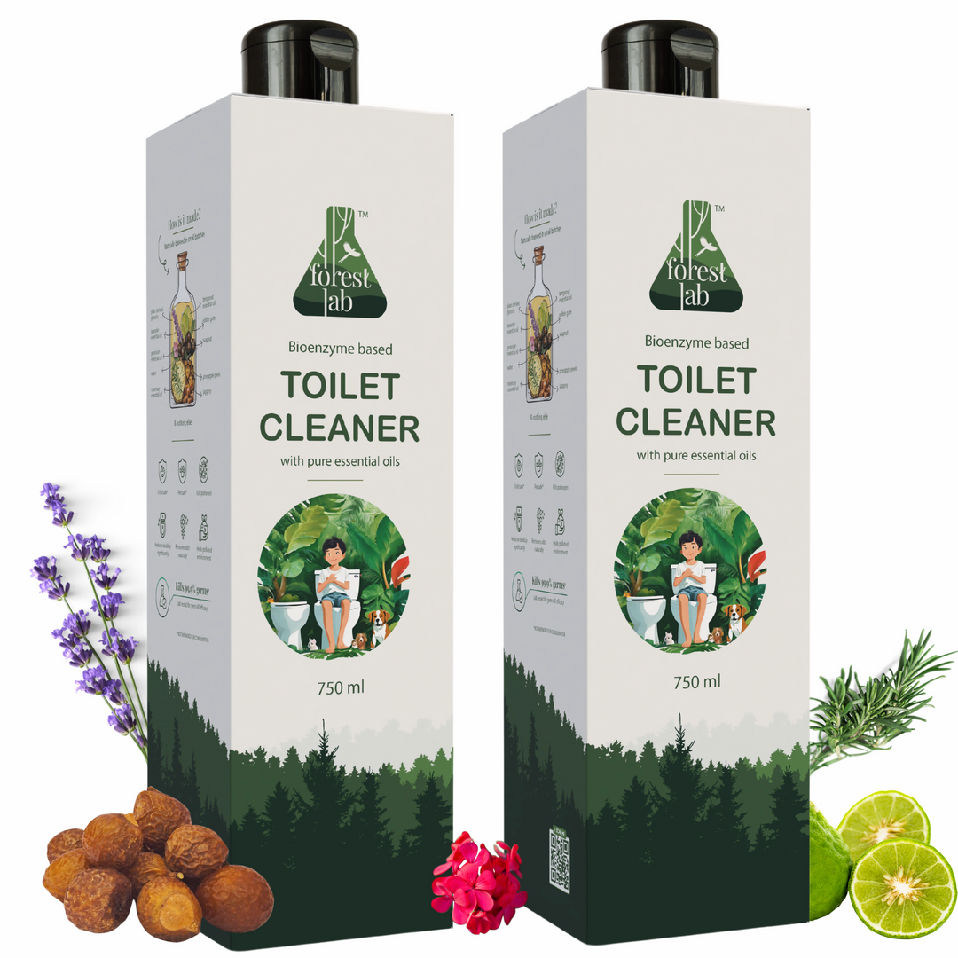 Forest lab Natural Toilet Cleaner| Powerful Bio-Enzyme & Soapnut Action | Pure Essential Oils