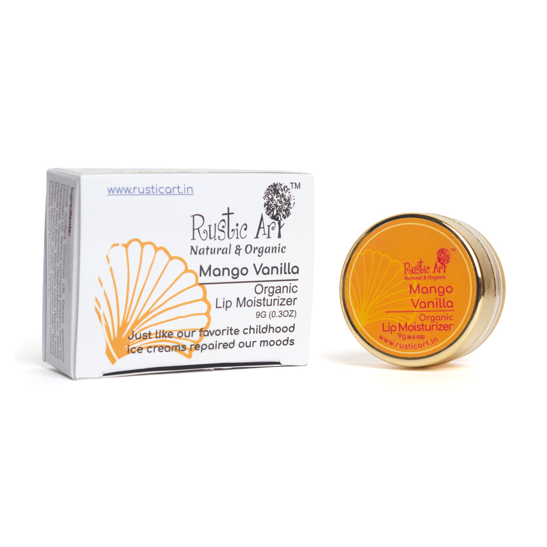 Rustic Art Mango Vanilla Lip Moisturizer (9gm) (pack of 2)