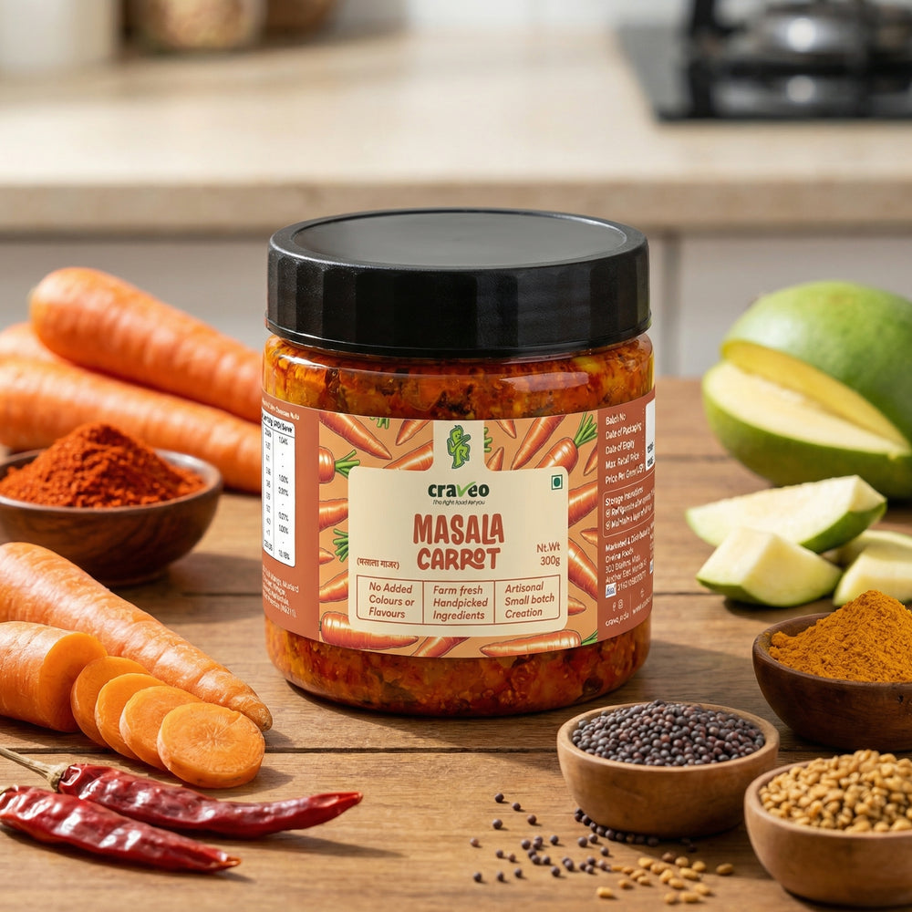 Craveo Masala Carrot Pickle | Gajar ka Achar