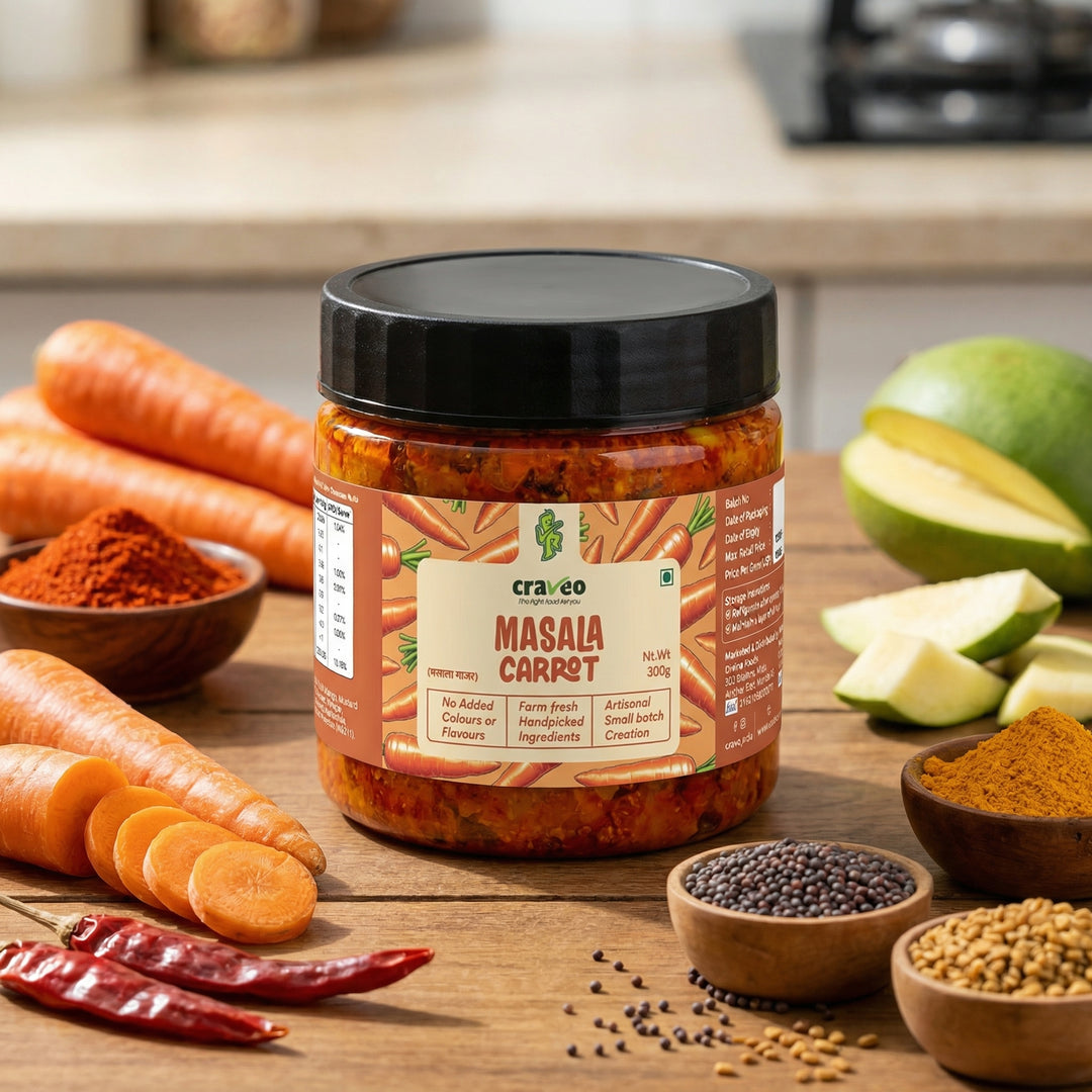 Craveo Masala Carrot Pickle | Gajar ka Achar