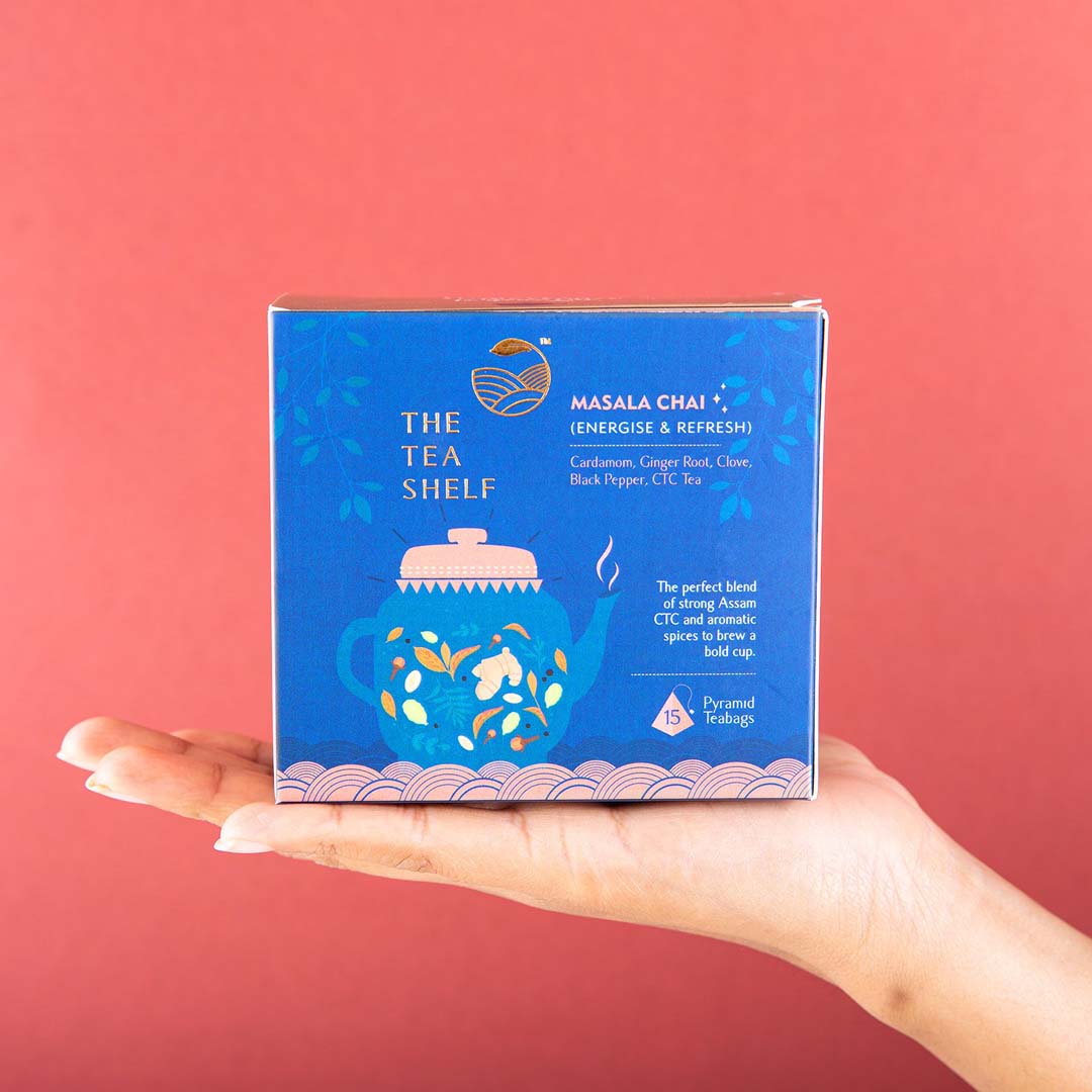The Tea Shelf Masala Chai - 15 Pyramid Teabag