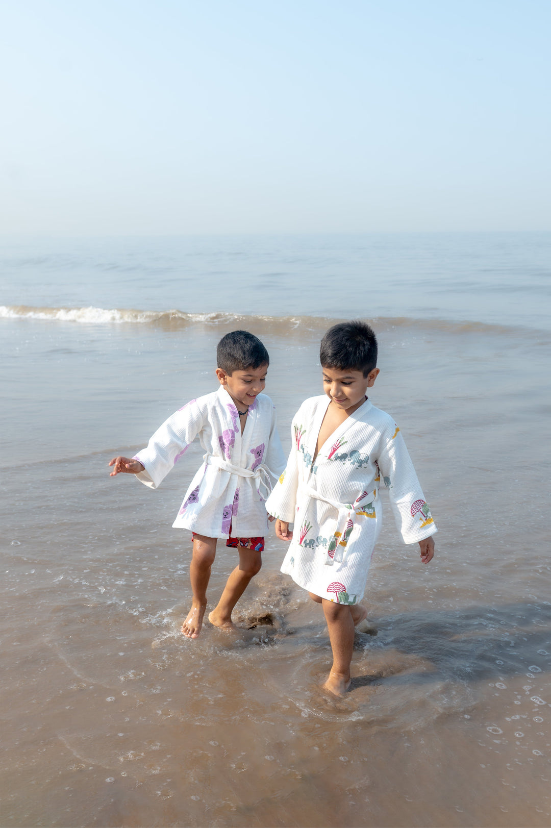 Masaya Medium Robe, Koala, Purple - Suspire