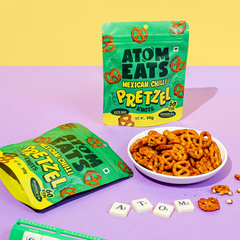 Atom Eats Mexican Chilli Pretzels | (30g Pack X 2) by Atom Eats