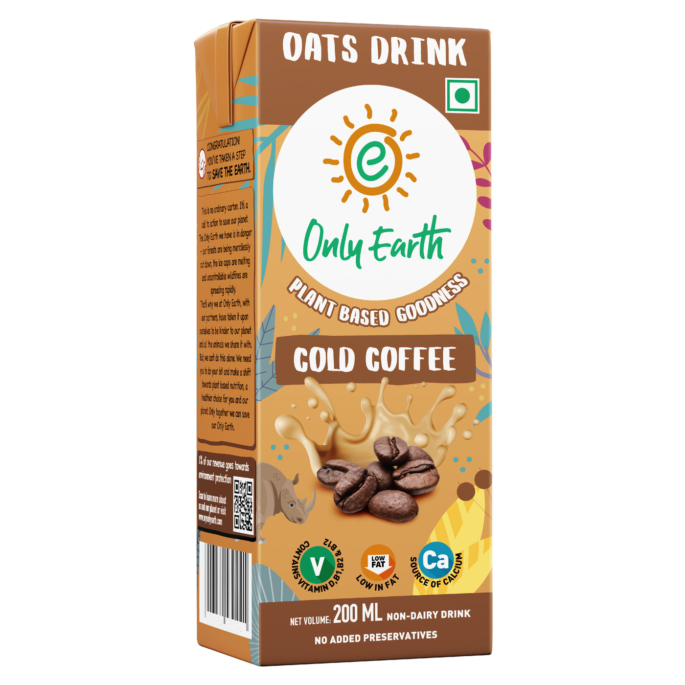 Only Earth Oats Shake Cold Coffee 200ML