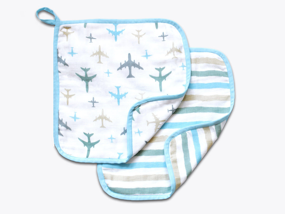 Organic Muslin Washcloths (Set of 2)