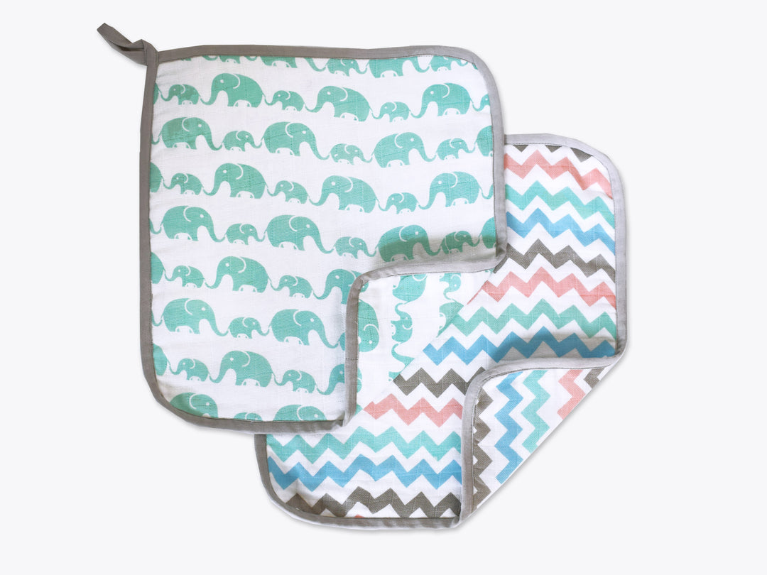 Organic Muslin Washcloths (Set of 2)