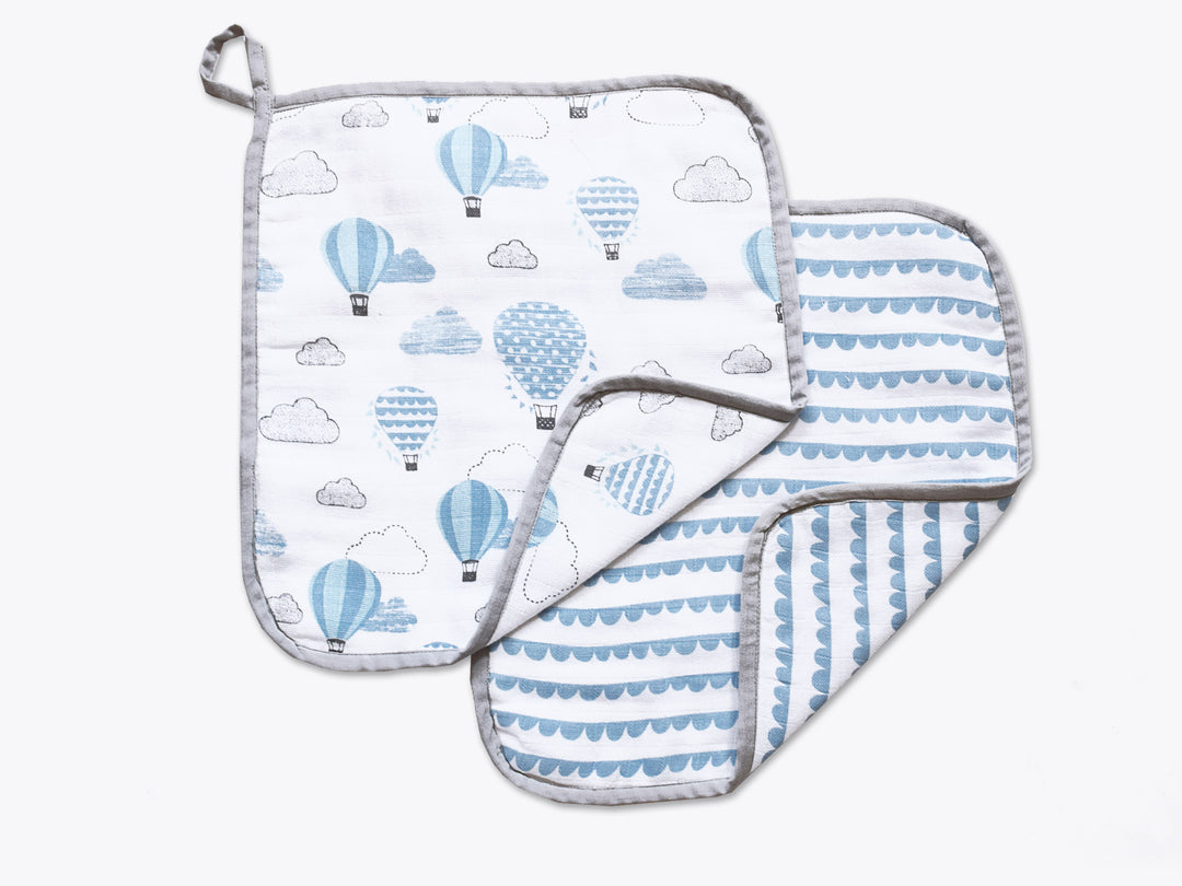 Organic Muslin Washcloths (Set of 2)