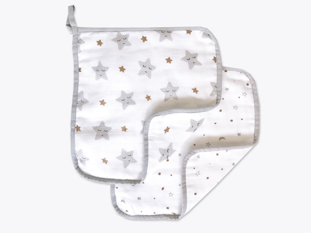 Organic Muslin Washcloths (Set of 2)