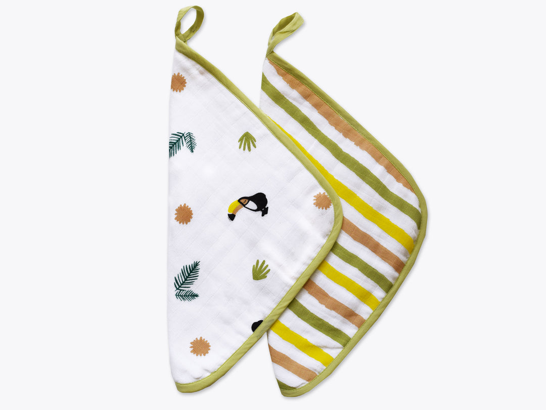 Organic Muslin Washcloths (Set of 2)