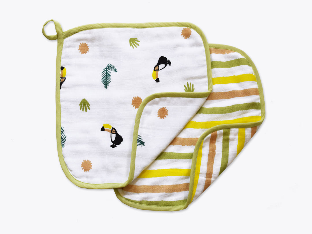 Organic Muslin Washcloths (Set of 2)