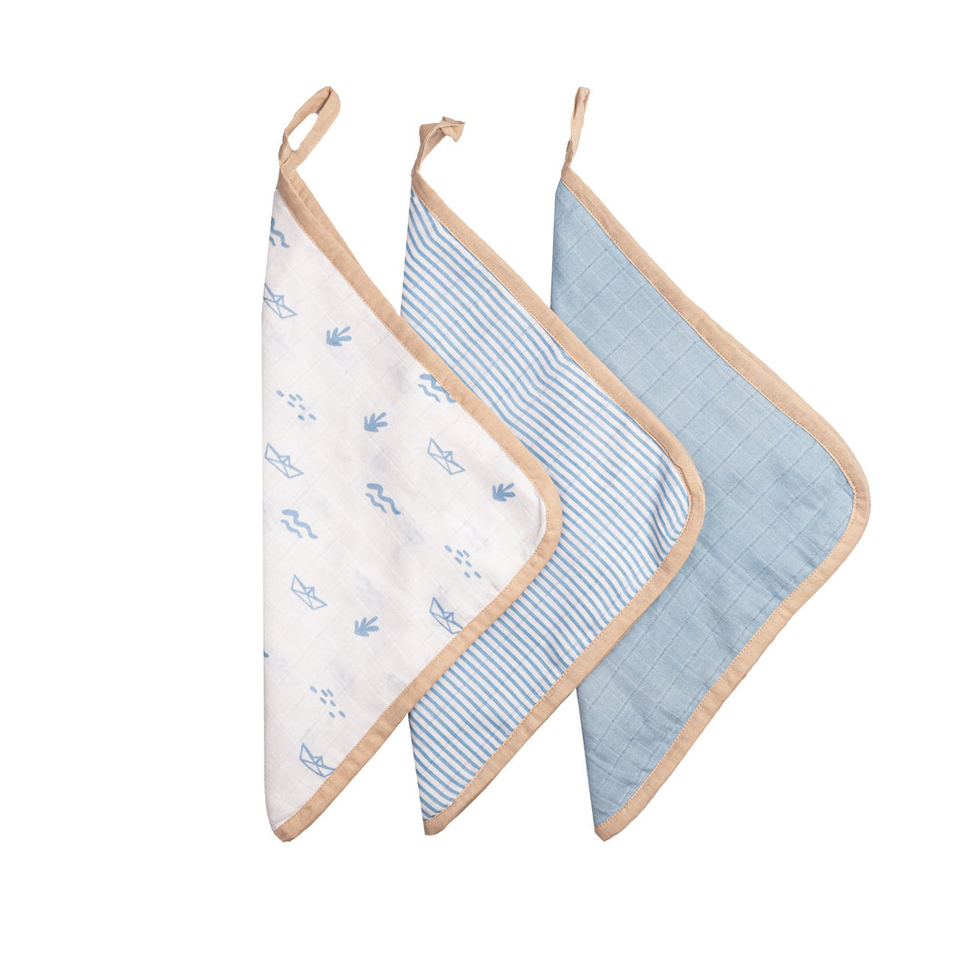 Organic Cotton Muslin Washcloths (Set of 3)