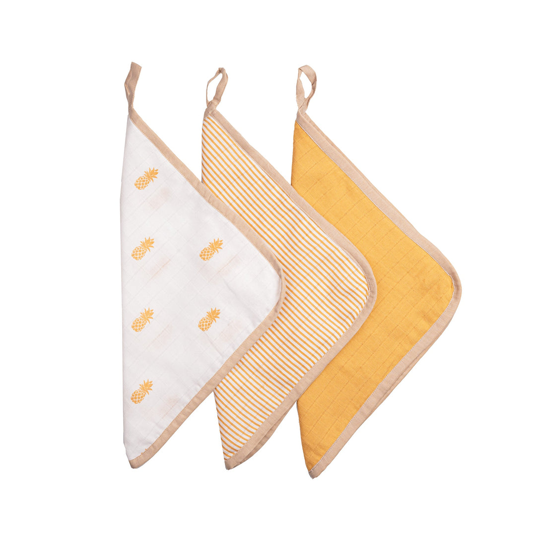 Organic Cotton Muslin Washcloths (Set of 3)