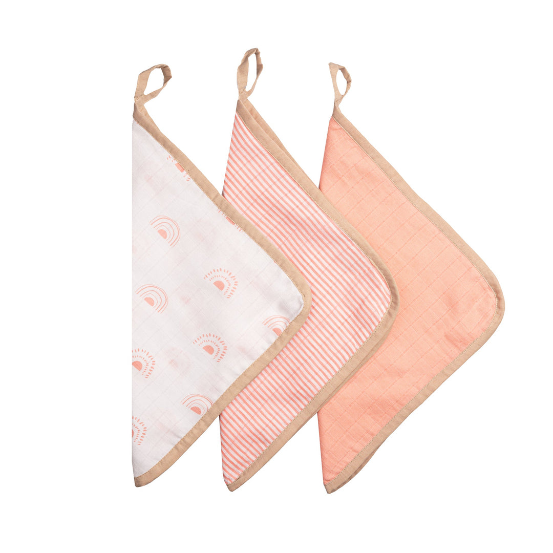 Organic Cotton Muslin Washcloths (Set of 3)