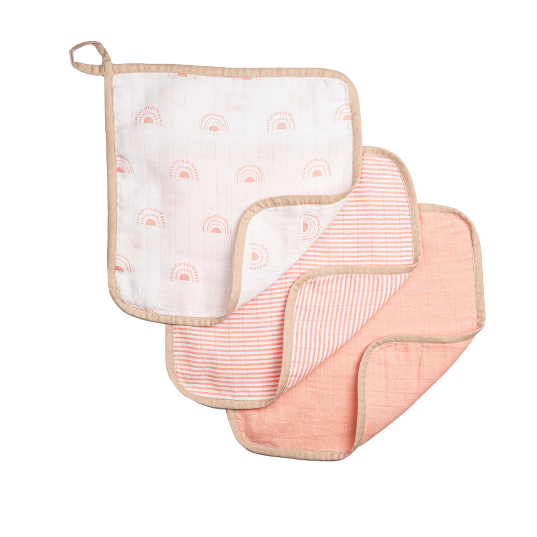 Organic Cotton Muslin Washcloths (Set of 3)