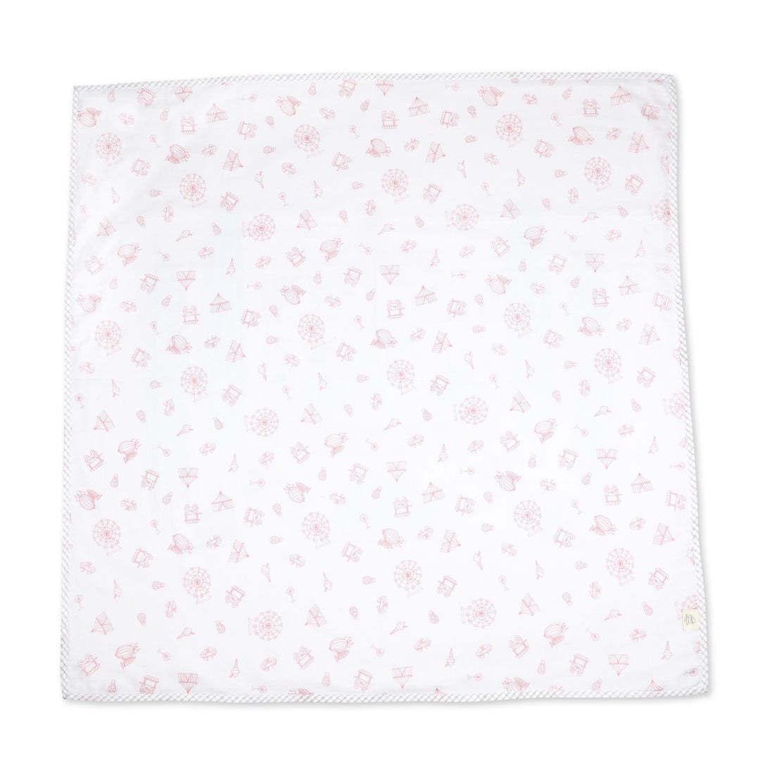 Organic Cotton Dohar – Carnival Pink
