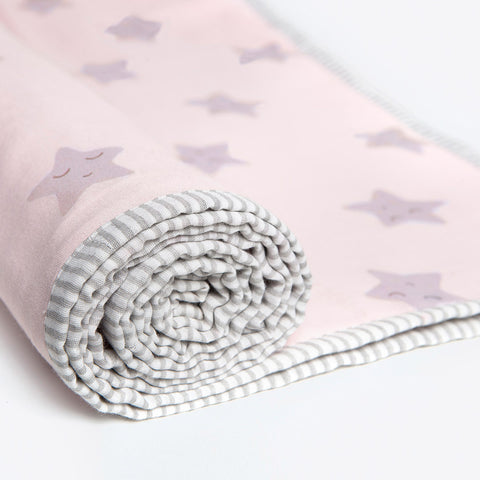 Organic Cotton Dohar - Sleepy Star (Pink)