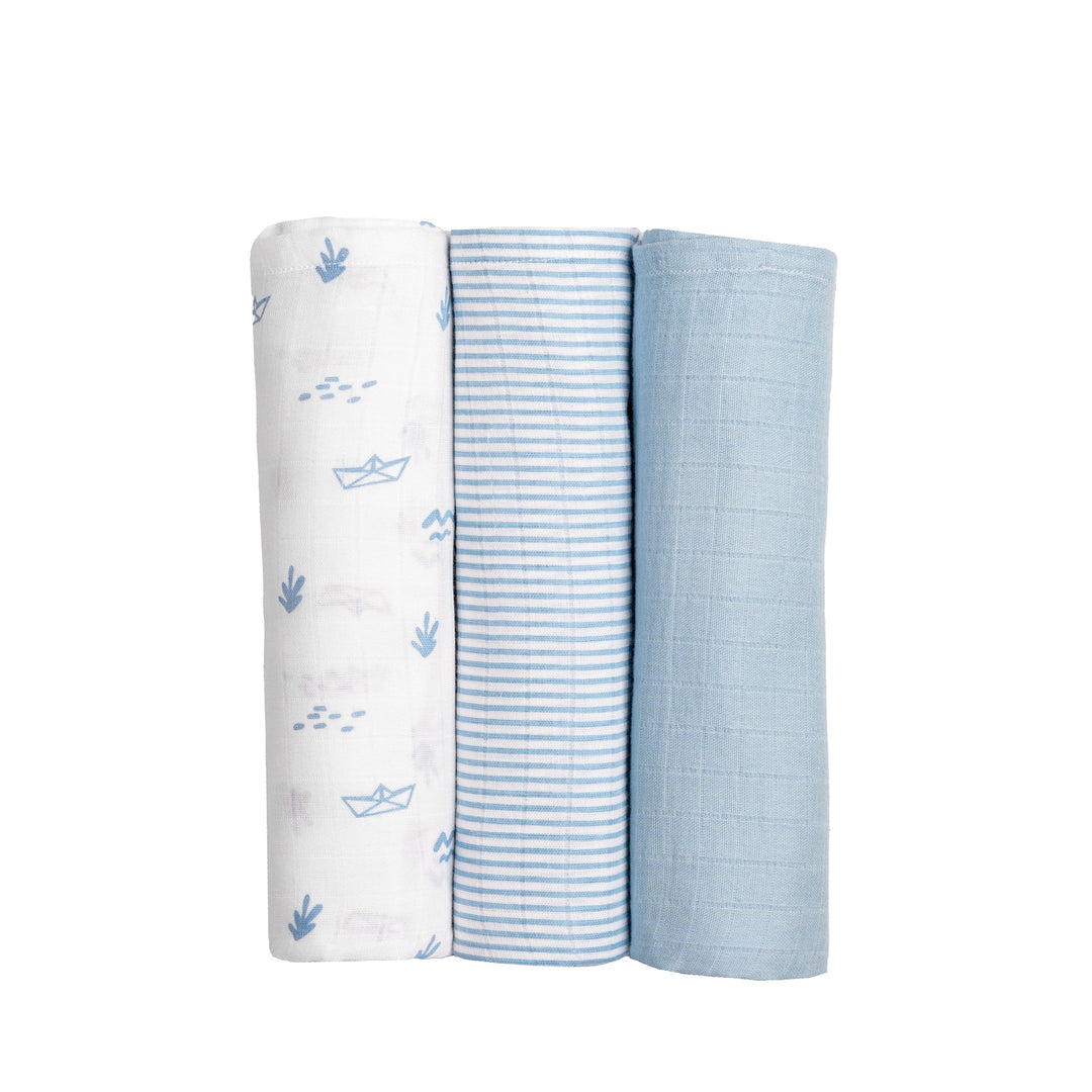 Organic Cotton Muslin Swaddles (Set of 3)