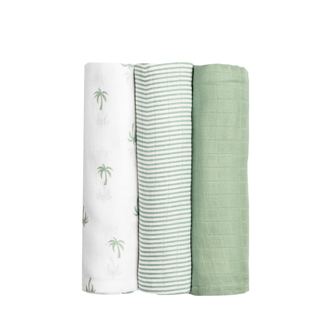 Organic Cotton Muslin Swaddles (Set of 3)