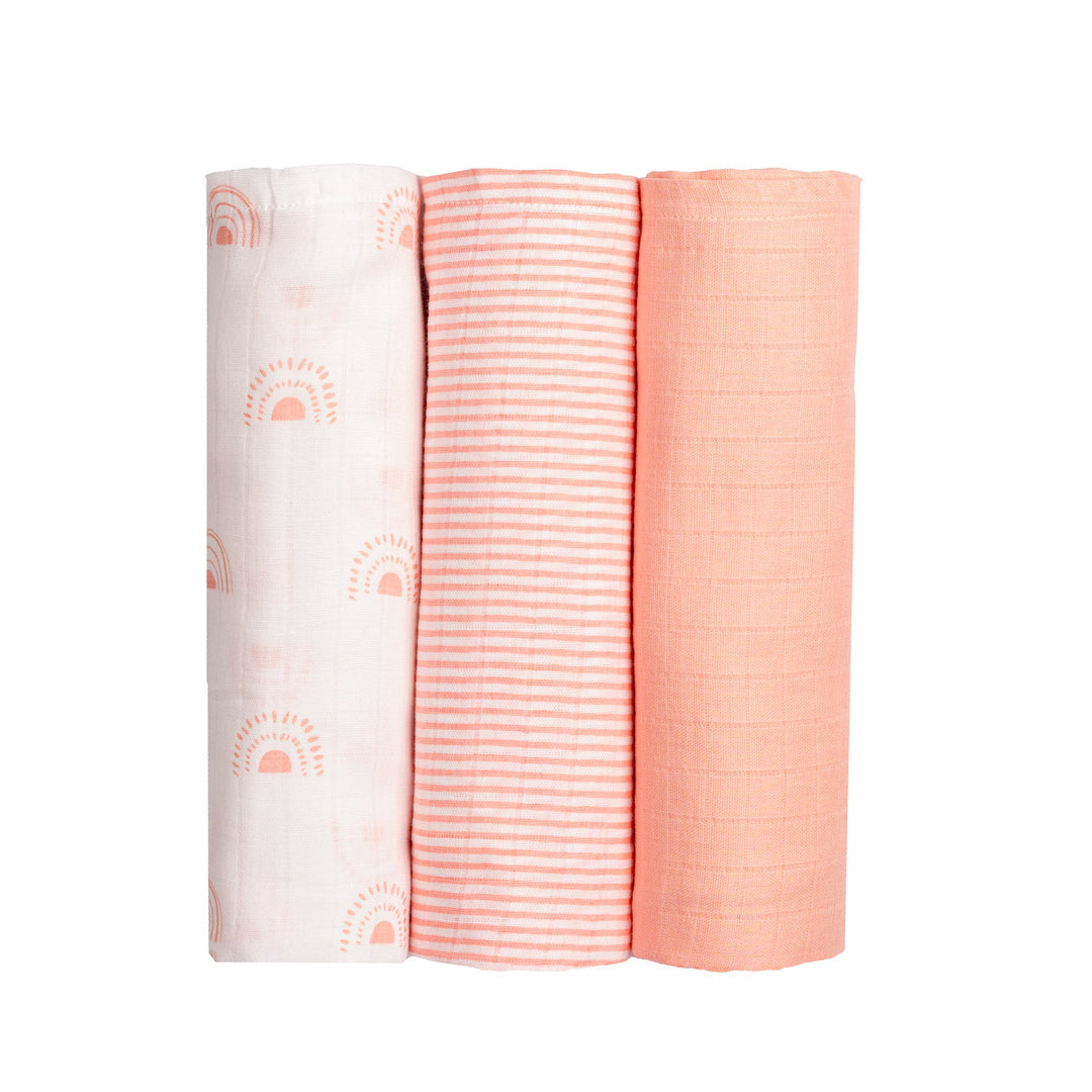 Organic Cotton Muslin Swaddles (Set of 3)